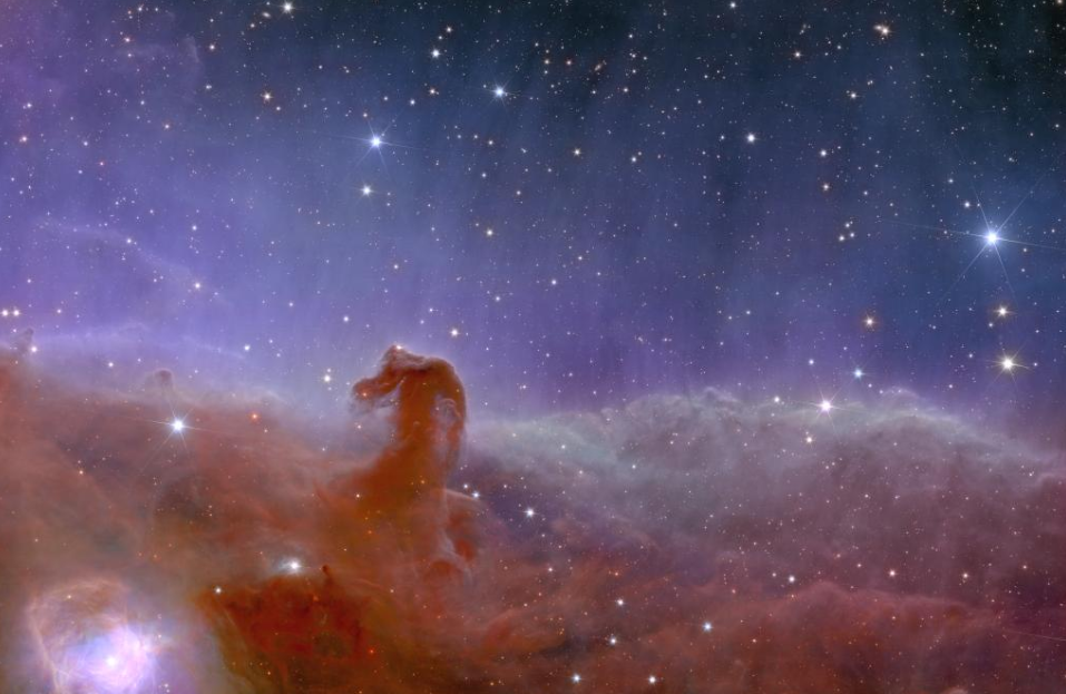 The Horsehead nebula as seen by ESA's Euclid spacecraft. Credit: ESA.