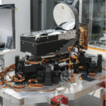 DSOC’s flight laser transceiver shown at the Jet Propulsion Laboratory in April 2021, preparing to be installed in its enclosure before integrating with the rest of the Psyche spacecraft. Credit: NASA/JPL-Caltech