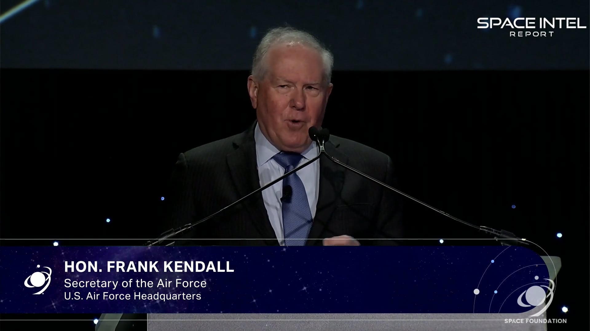 Air Force Secretary Kendall sees China as a top rival in orbit, noting China had put 900 satellites aloft through January.