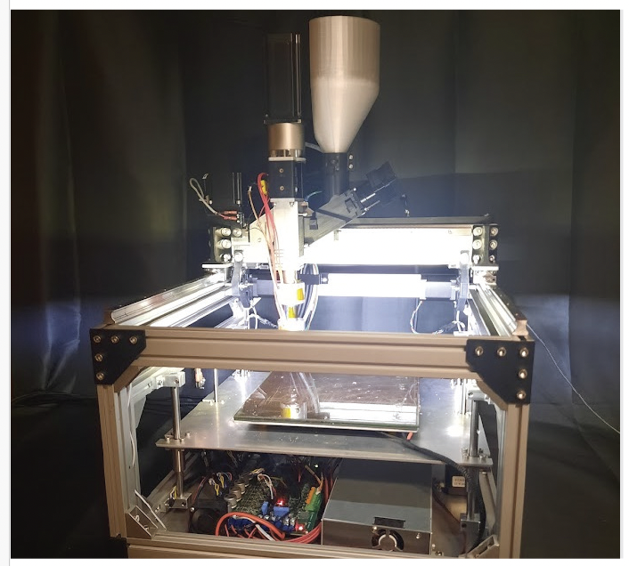 A re:3D printer can recycle packaging foam in space to create new items and tools for astronauts. Credit: re:3D