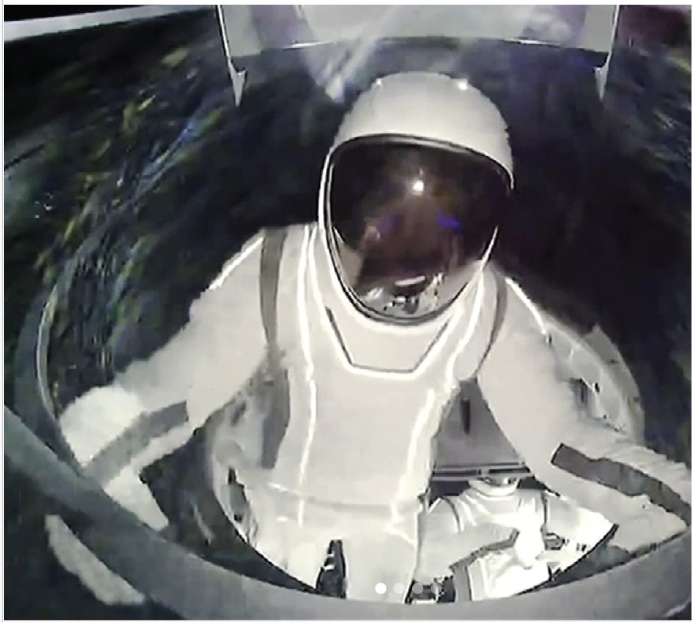 Polaris Dawn astronauts exit their SpaceX capsule on Sept. 12. Credit: Polaris Program