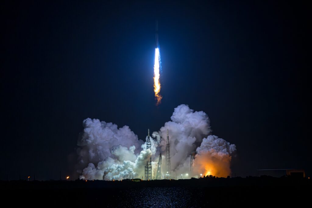 Blue Origin’s New Glenn launch vehicle successfully lifted off on Jan. 16 and delivered its payload to medium Earth orbit.