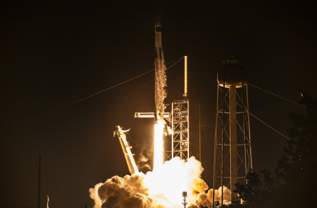 In a spaceflight first, four private astronauts were launched to a 90-degree polar orbit atop a SpaceX Falcon-9 rocket on March 31. The Fram-2 mission was backed by cryptocurrency entrepreneur Chun Wang, who is flying as the mission commander.