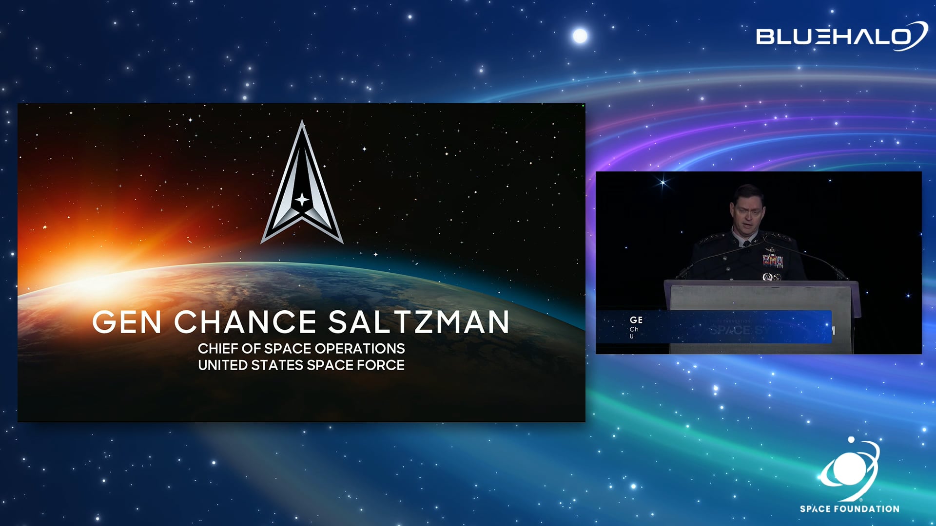 General Chance Saltzman addressed the audience at the 40th Space Symposium, outlining the strategic vision and priorities of the U.S. Space Force. Saltzman emphasized the critical importance of international partnerships and cooperation in maintaining space superiority.