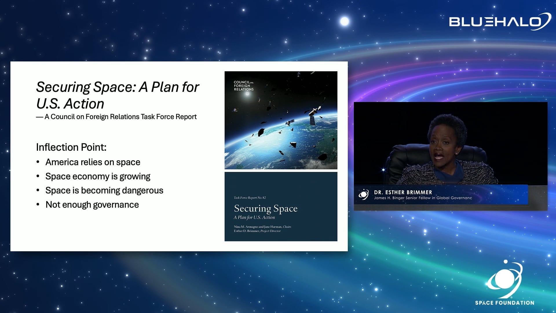 The Council on Foreign Relations' bipartisan report "Securing Space: A Plan for U.S. Action" provides a roadmap for the U.S. to assert its position as a preeminent space power, addressing critical challenges and opportunities in the evolving space domain.